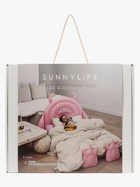 SUNNYLiFE  Oppblåsbar Barneseng, Monster Pink