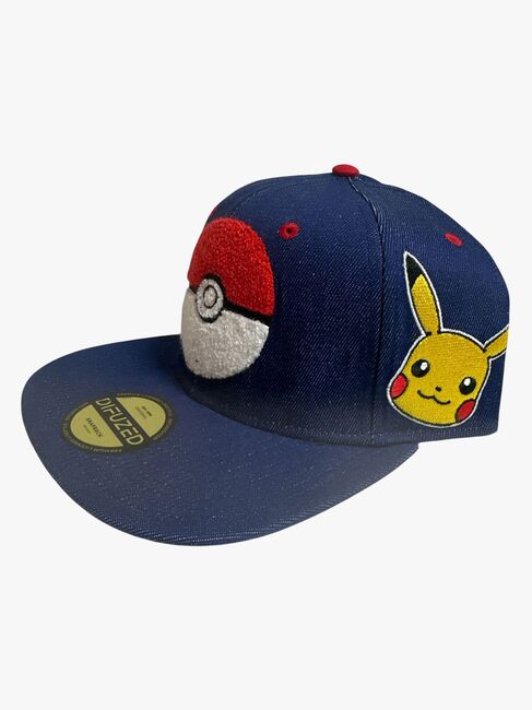 Pokémon Denim Snapback Caps, Pokéball