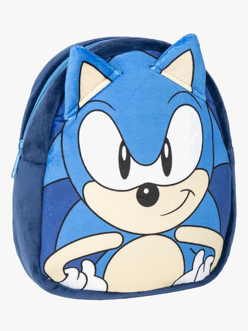 Sonic Plysj Ryggsekk, Blå