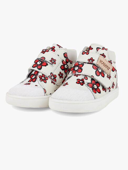 Kavat Fiskeby Lær-å-gå-sko, Floral