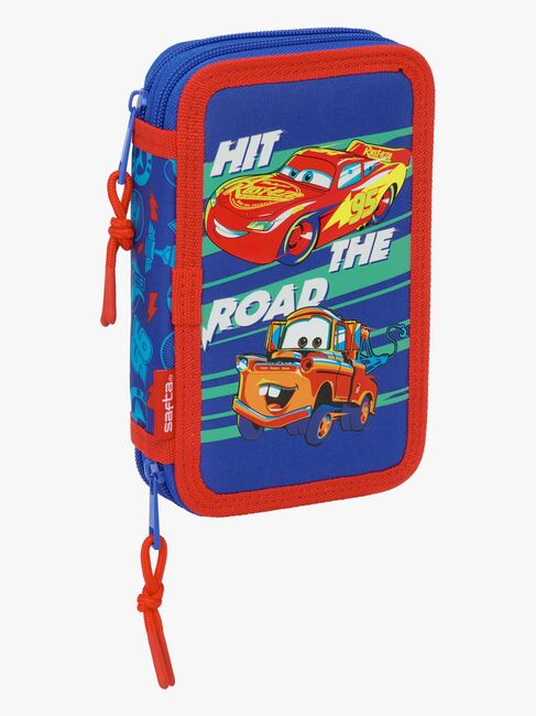 Disney Cars  Fylt Dobbeltpennal 29 Deler, Blå