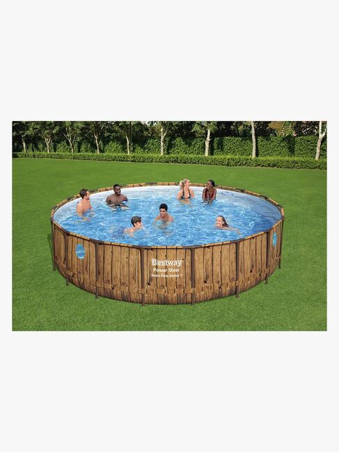 Bestway Power Steel Swim Vista Series Basseng 549x122 cm, Brun