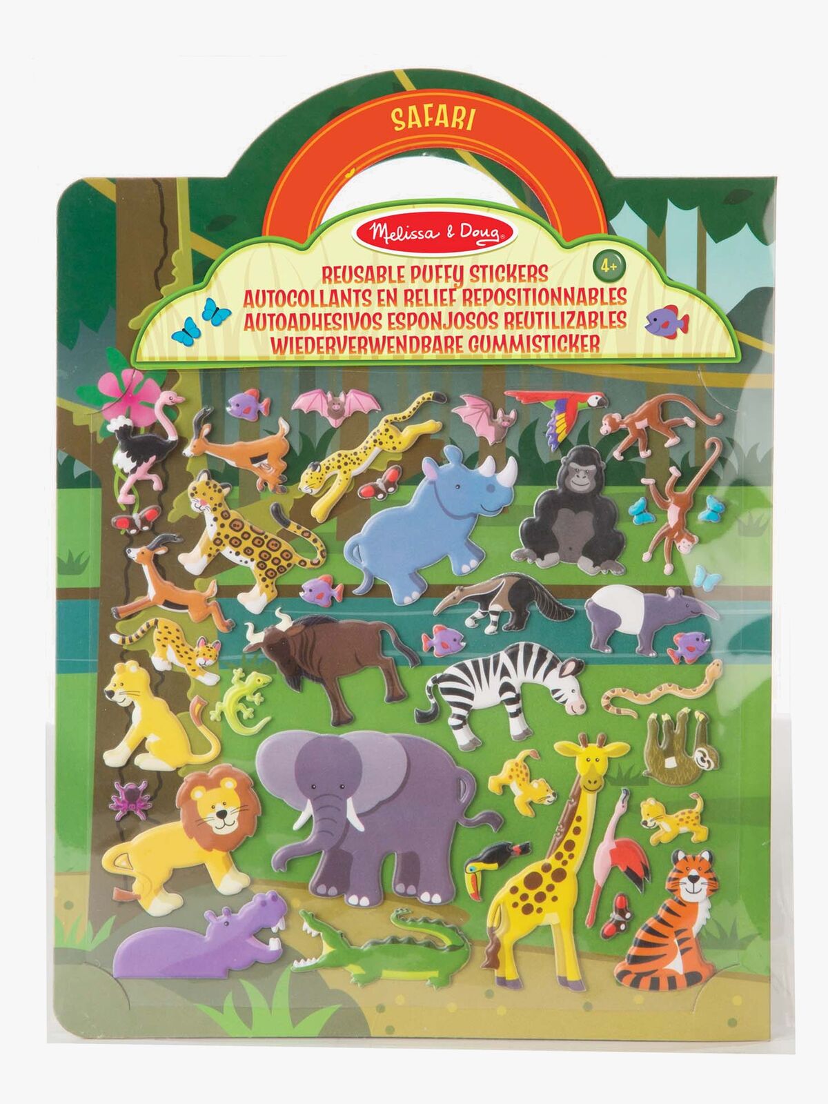 Melissa & Doug Klistremerkebok Safari 42 Stk