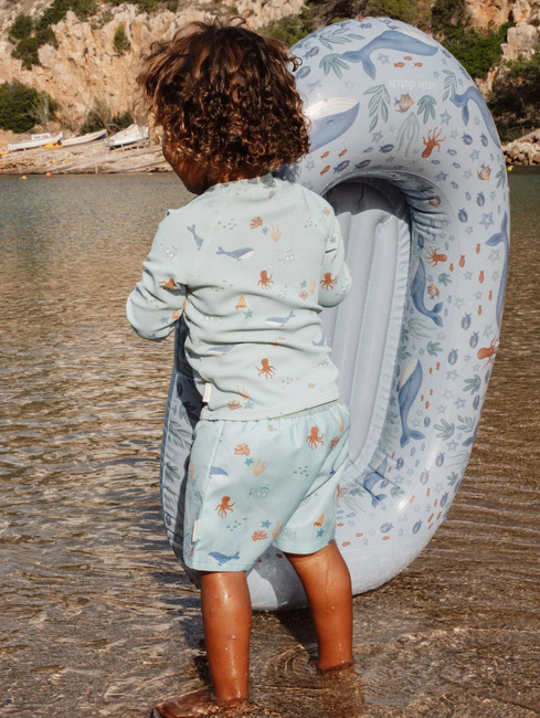 Little Dutch Flytemadrass Ocean World Båt, Blue