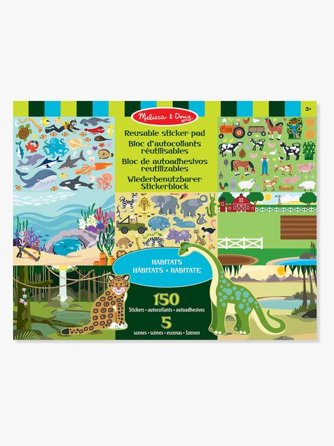 Melissa & Doug Gjenbrukbar Klistremerkebok Dyr