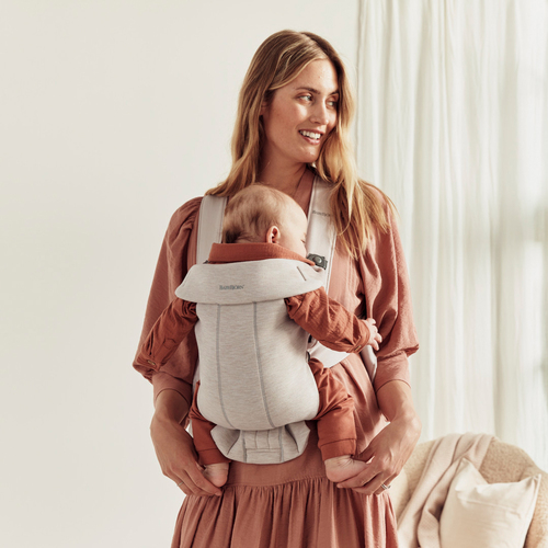 BabyBjörn Mini Bæresele 3D Jersey, Lysebeige