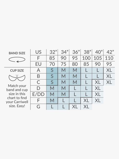 Carriwell Omlott Gravid- og Amme-BH Øko, Hvit