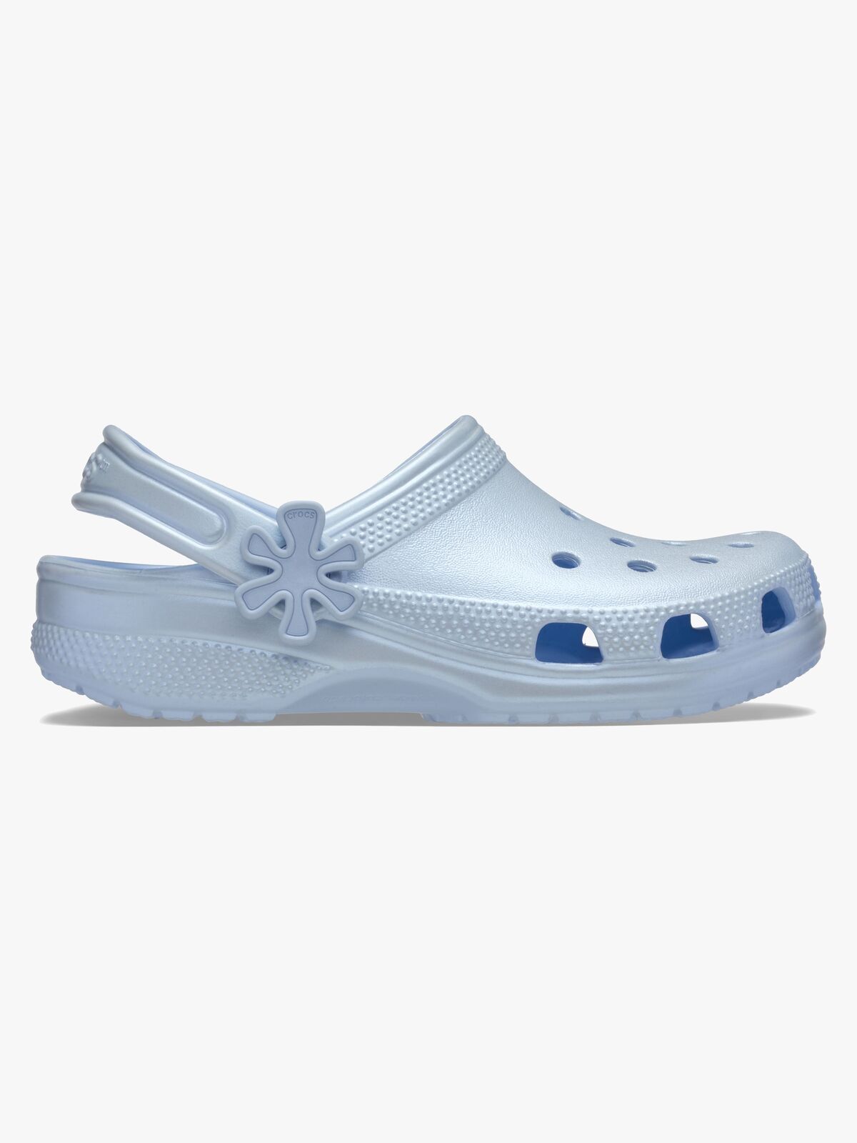 Crocs Classic Pearl Shine Tøfler, Blue Frost
