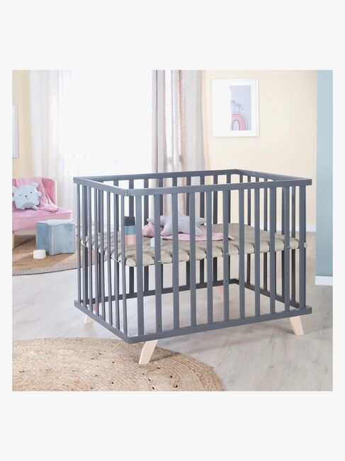 Roba Lil Planet Lekegrind På Fot, Anthracite & Greyish Quilted