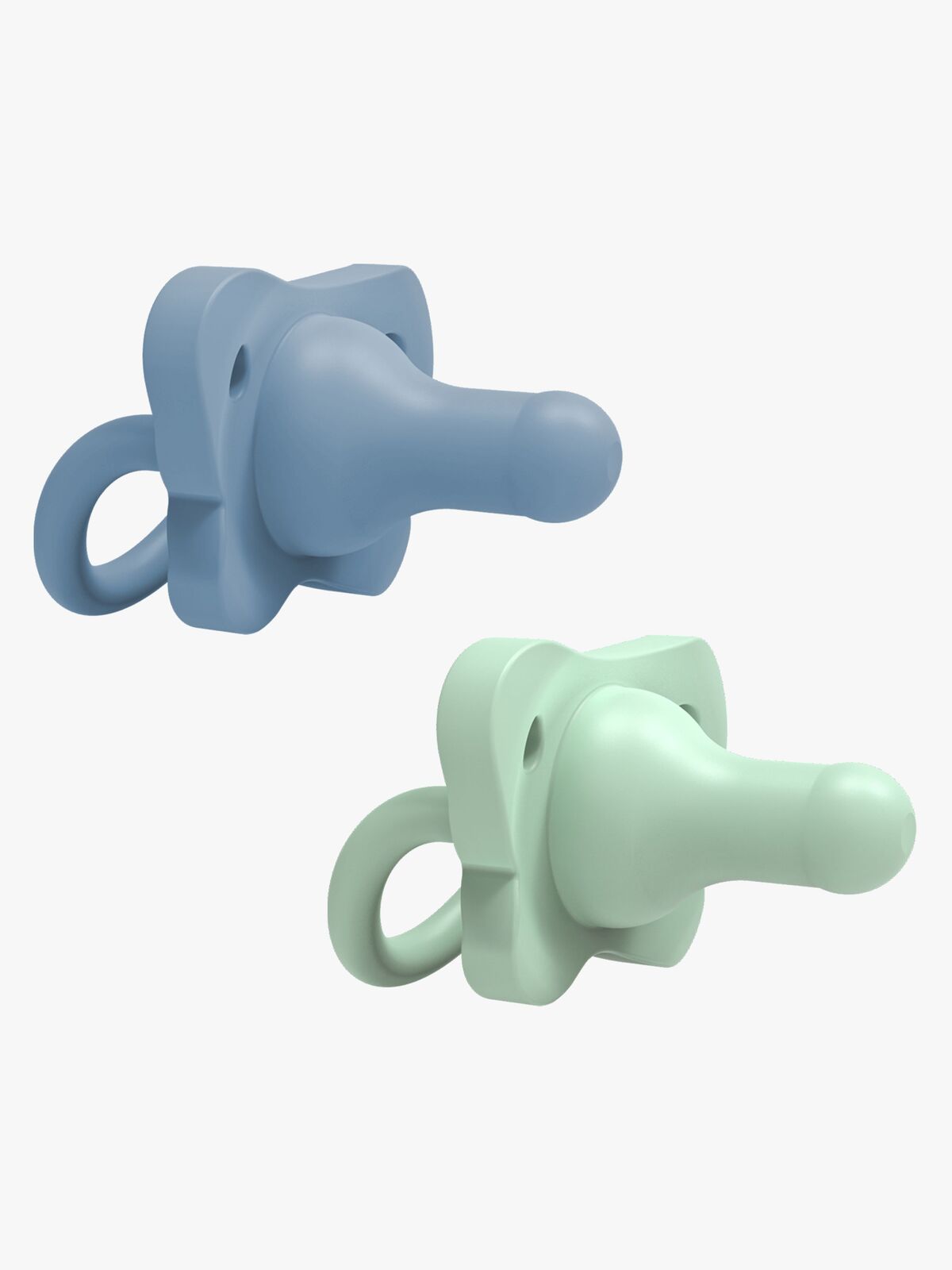 Dr. Brown's HappyPaci Smokk 0-6m 2-pack Silikon, Blå/Grønn