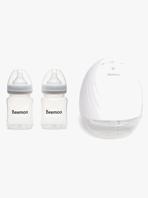 Beemoo CARE Wearable Elektrisk Brystpumpe Singel inkl. Brystmelkflaske 180 ml 2-pack