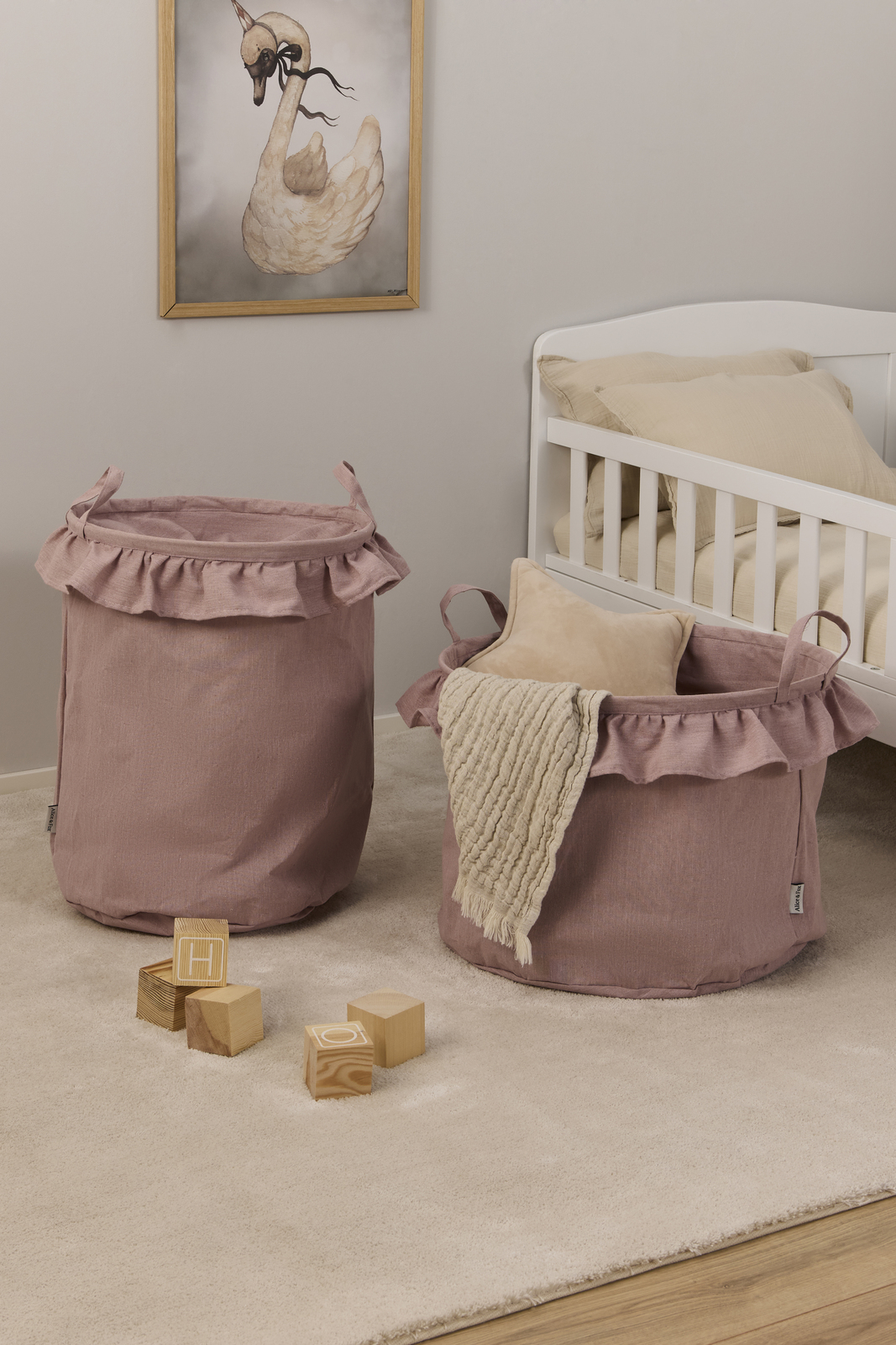 Alice & Fox DEMI Oppbevaringskurver 2-pack, Rosa