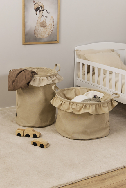 Alice & Fox DEMI Oppbevaringskurver 2-Pakk, Beige Linen