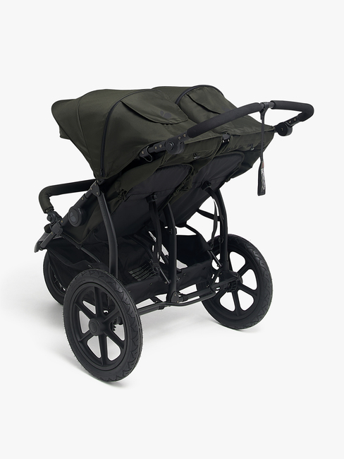 Beemoo Activity tvillingvogn for søsken, grønn