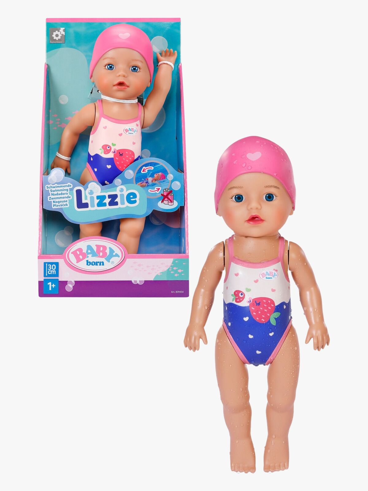 BABY born Svømmende Dukke Lizzie 30 cm