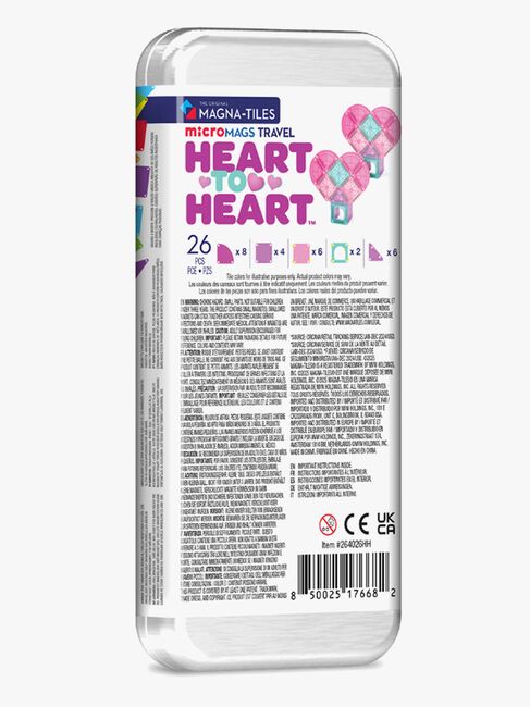 MAGNA-TILES MicroMAGS Reisesett Heart to Heart 26 Deler