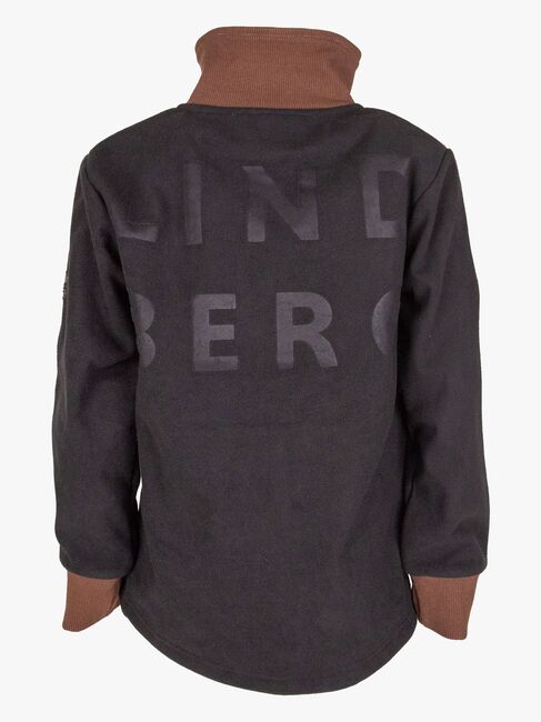 Lindberg Stormy  Vindtett Vindfleecejakke, Svart/Grå