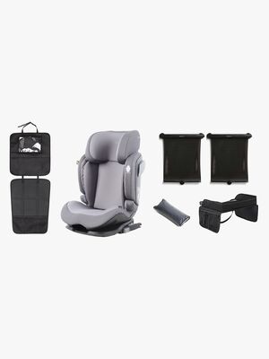 Beemoo Recline i-Size Beltestol inkl. Tilbehør, Mineral Grey