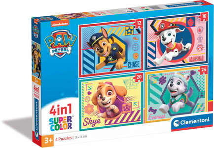 Clementoni Paw Patrol Puslespill 4-in-1