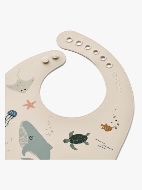 LIEWOOD Tilda Smekke med Trykk 2-Pack, Sea Creature/Sandy