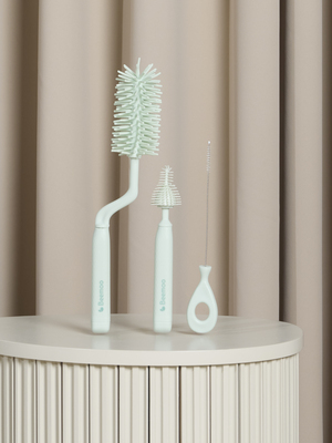 Beemoo CARE Flaskebørster til Tåteflaske, Soft Green