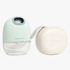 Beemoo CARE Wearable Slim Elektrisk Brystpumpe Singel inkl. Oppbevaringsveske, Soft Green/White