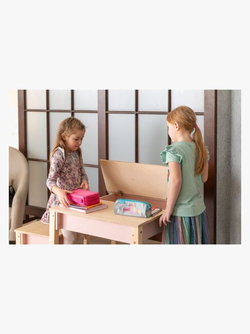 Family-scl Smart Oppbevaring Bord med Stol, Rosa