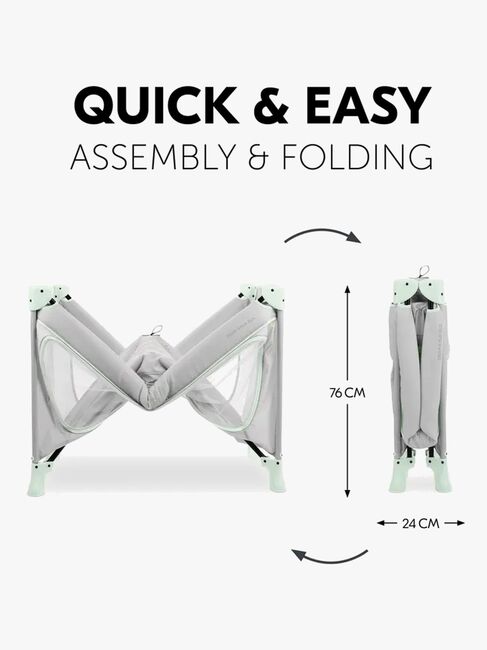Hauck Dream N Play Plus Reiseseng, Dusty Mint