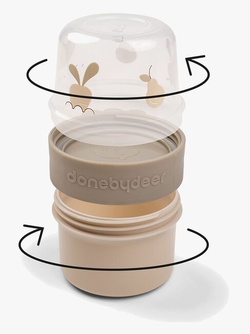 Done By Deer Birdee To Go Two-Way Snacksbeholder, Sand