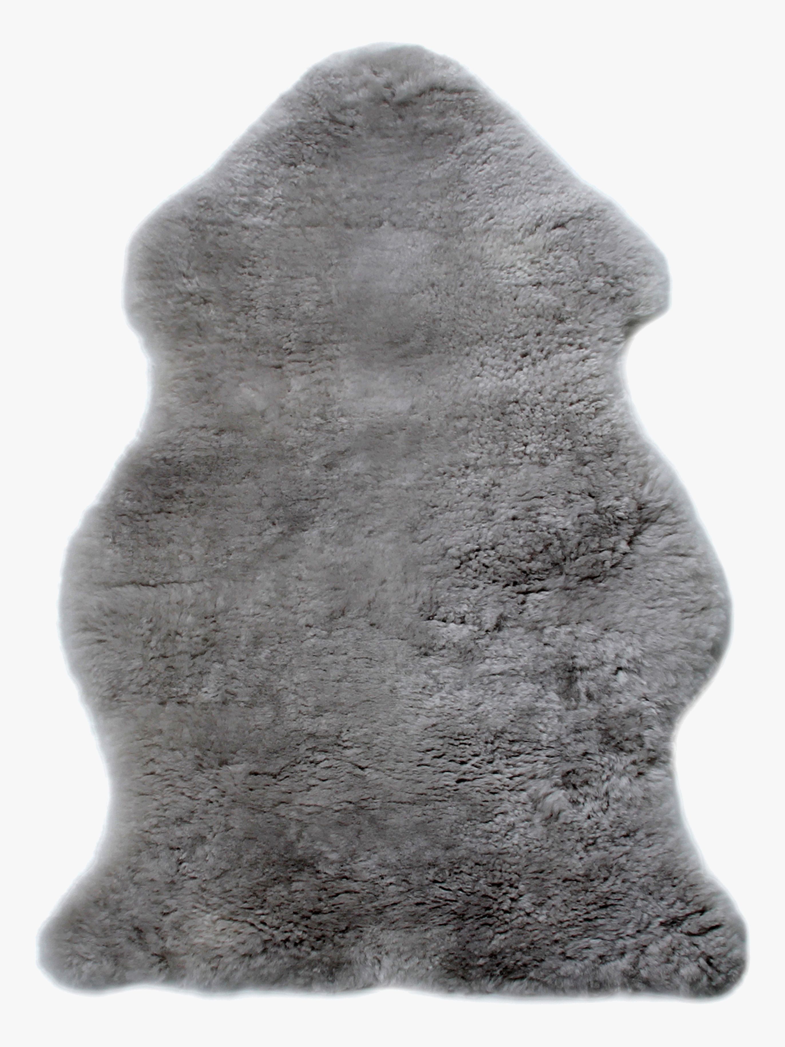 Bozz Lammeskinn Klipt, Mid Grey - Sitteputer & Lammeskinn