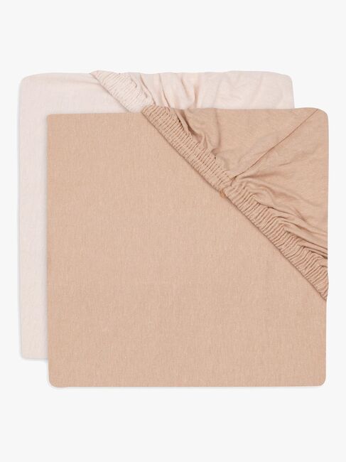 Jollein Stretchlaken 60x120 2-Pakk, Blush/Wild Rose