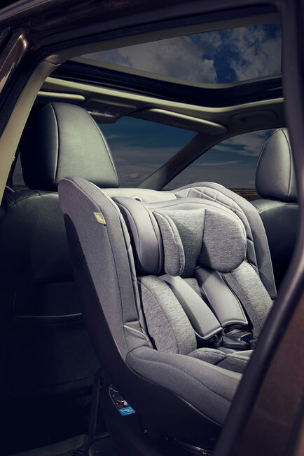 Beemoo Reverse i-Size Bakovervendt Bilstol, Mineral Grey