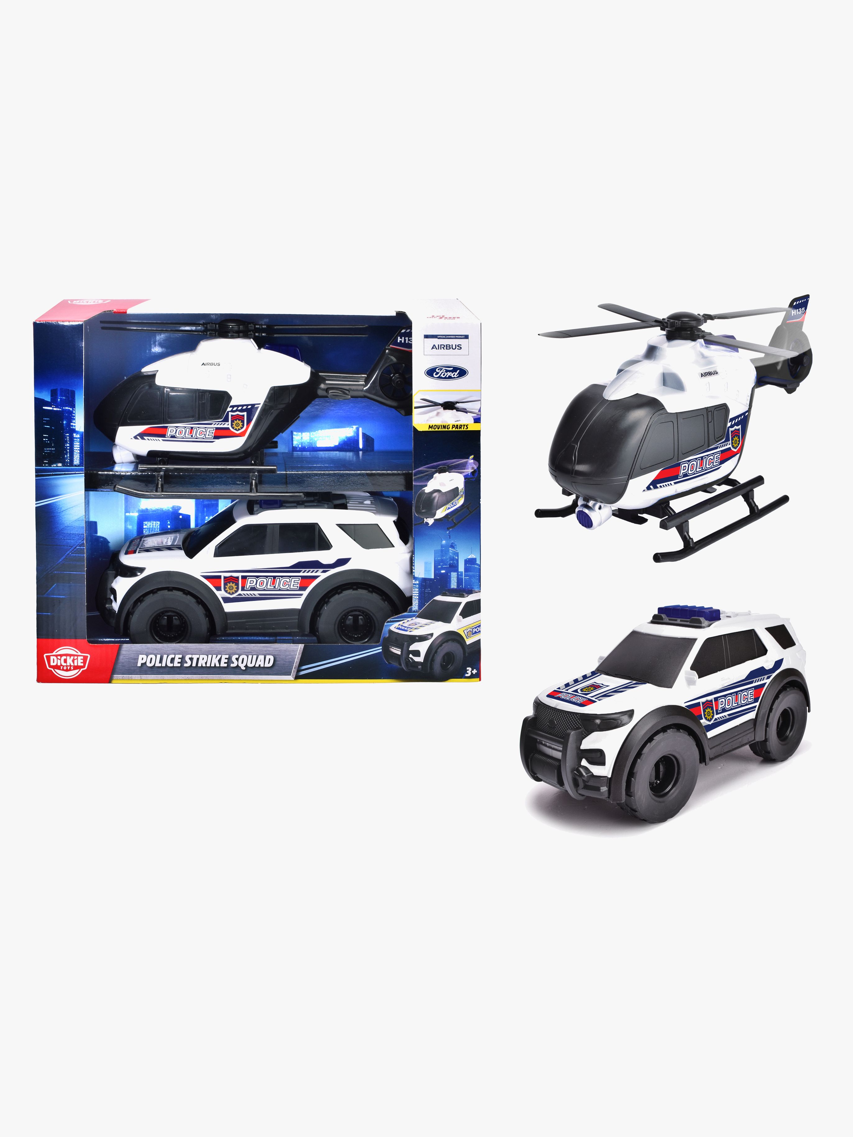 Dickie Toys Bilsett Polis Strike Squad - Biler - Plast