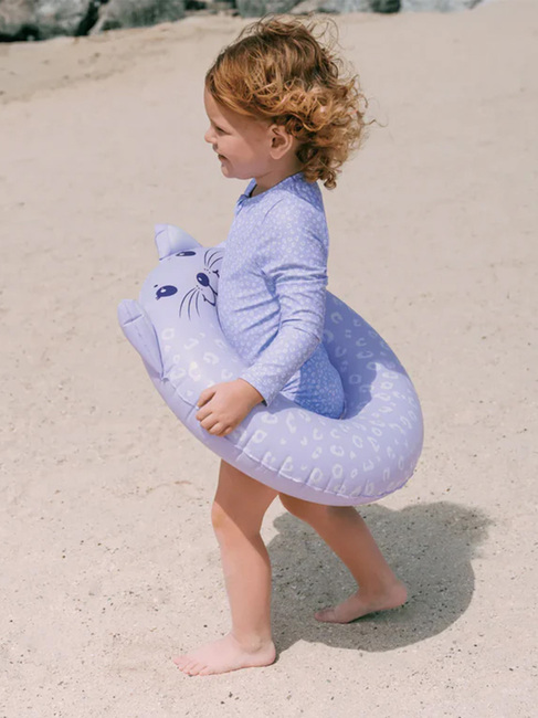 Swim Essentials  Langermet UV-Drakt, Lilla Leopard