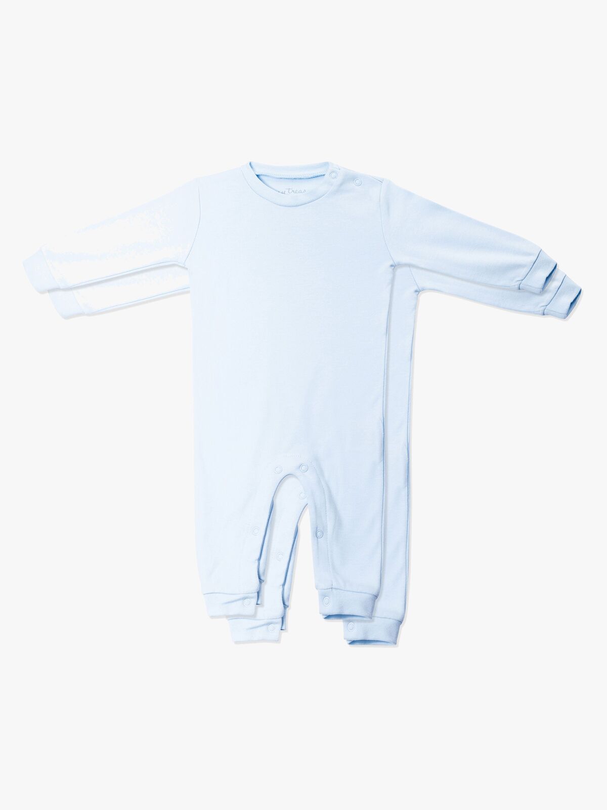 Tiny Treasure Maxime 2-Pack Pysjamas, Baby Blue