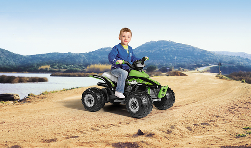 Peg Perego Corral T-Rex Firehjuling 330W, Grønn