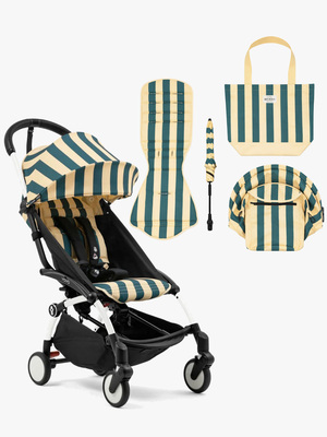 Stokke YOYO 3 Sportsvogn 6+ inkl. Riviera Summer Kit, Monaco/White