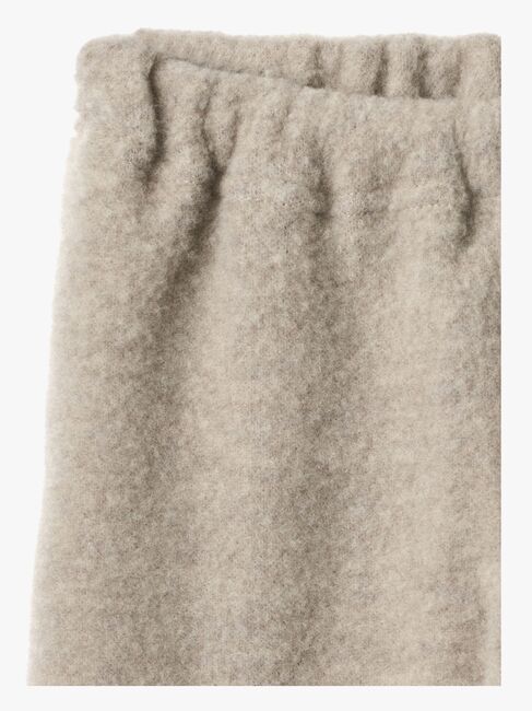 Wheat Kinnie Ullfleecebukse Merinoull, Khaki Melange