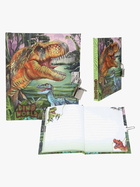 Dino World Dagbok med Hengelås