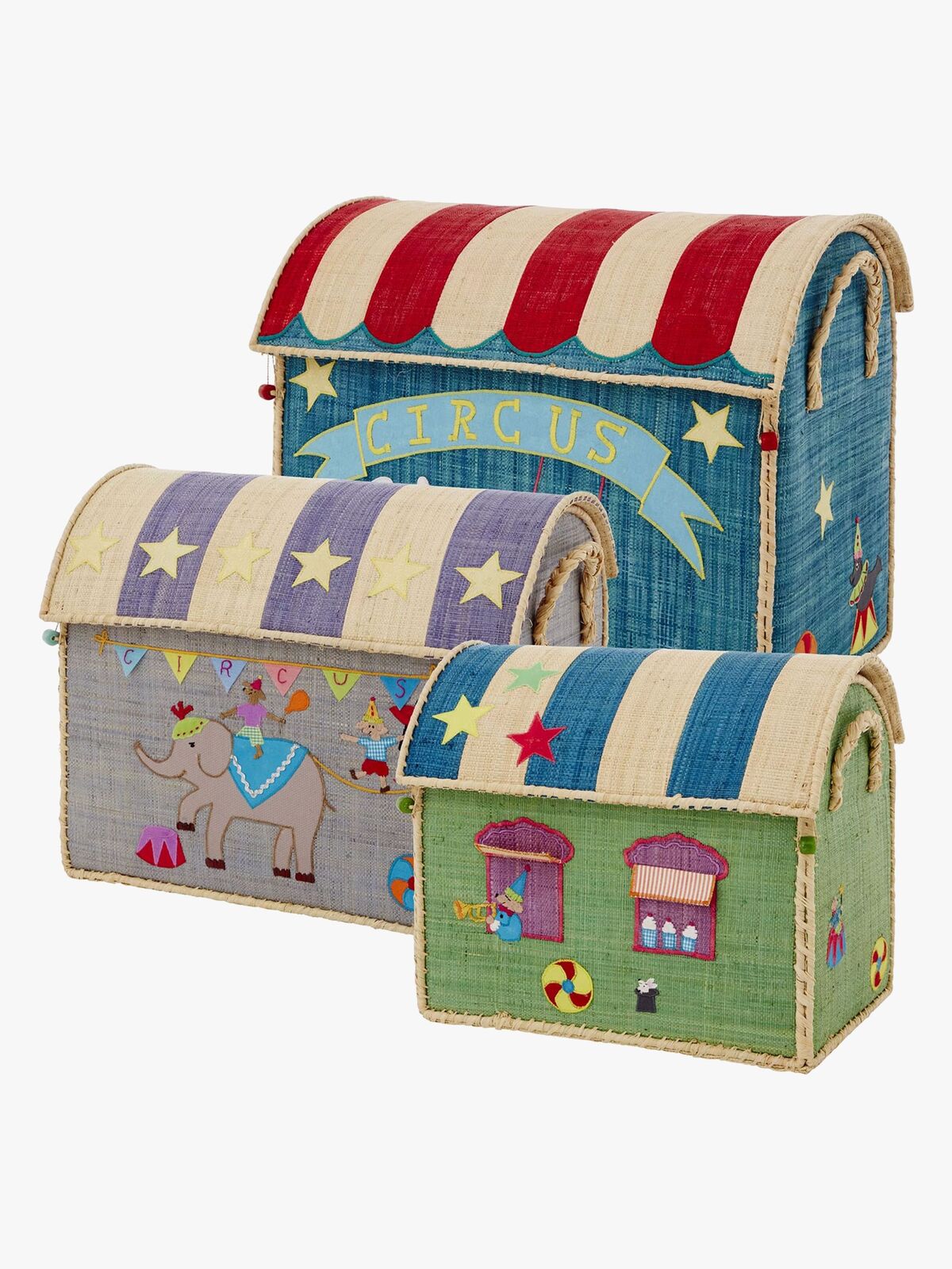 Rice Oppbevaringskurver Sirkus 3 i 1