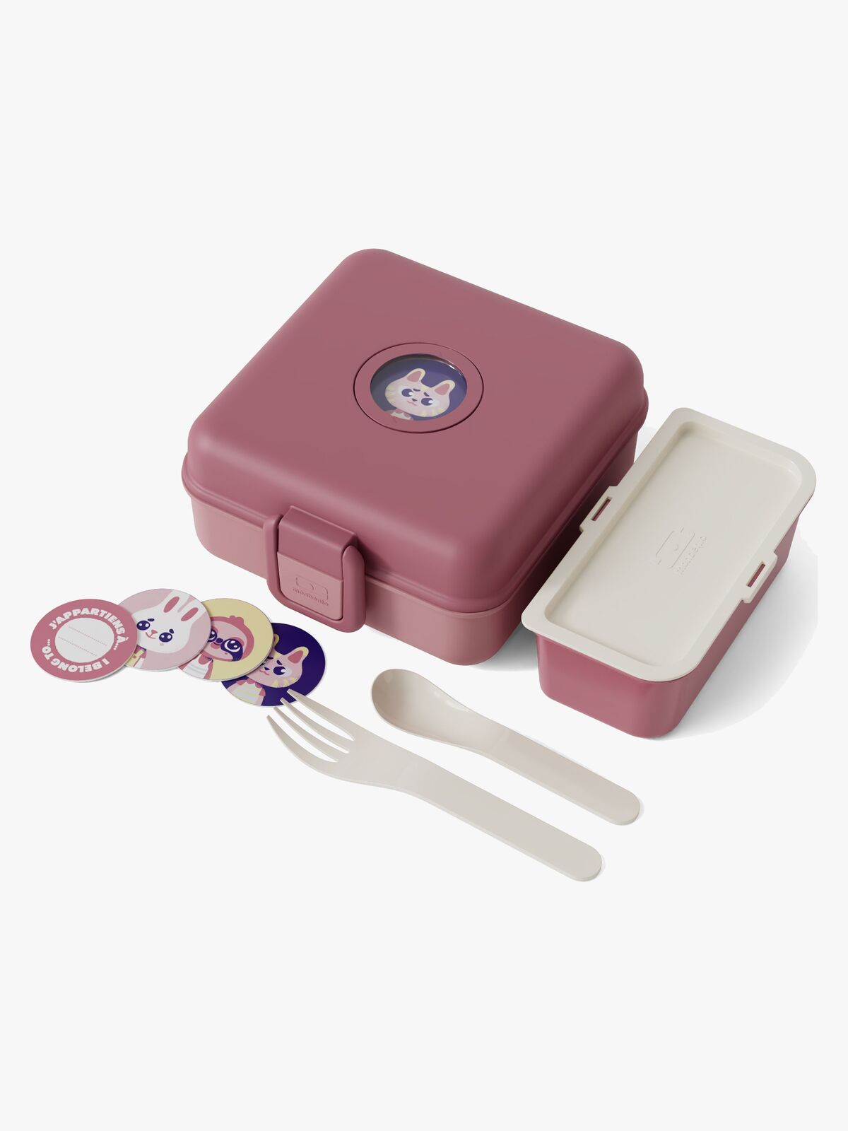 Monbento Snacky Bento Matboks, Pink Blush