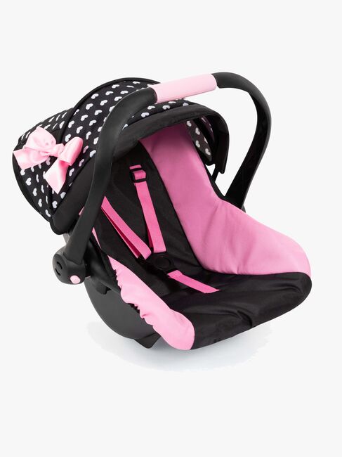 Bayer Design Bilstol med Kalesje, Svart/Rosa