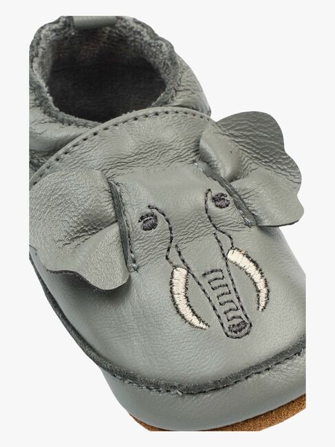 Mikk-Line Leather Tøfler, Elephant