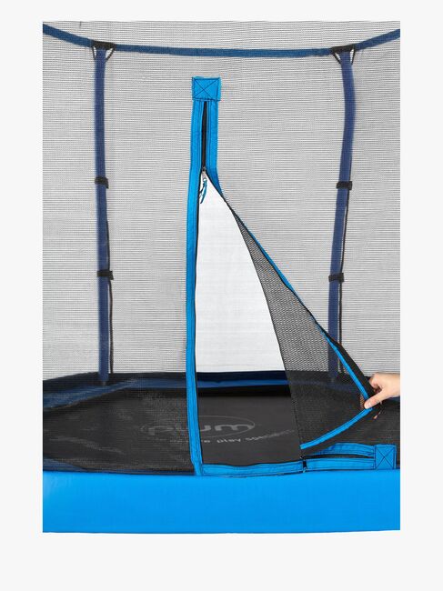 Plum Junior Jumper Trampoline inkl. Sikkerhetsnett 220 cm, Blå/Grønn