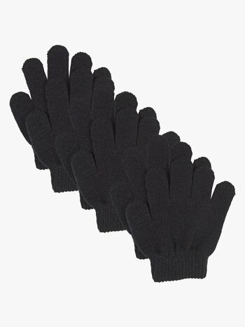 Lindberg Åsbro Vanter 3-Pakk, Black