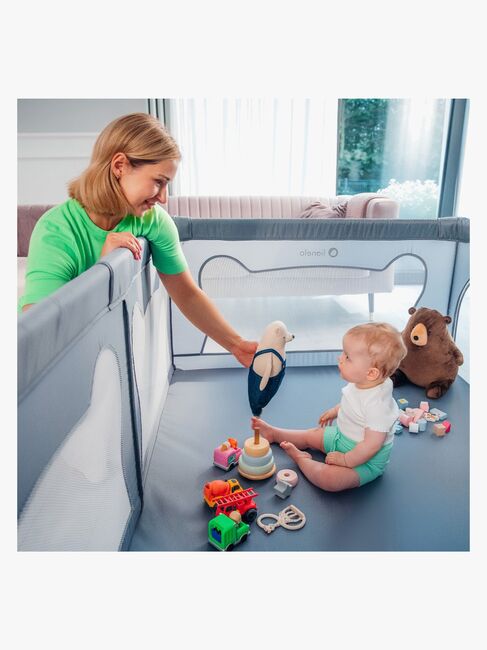 Lionelo WILLOW Lekegrind  for Barn & Baby, Grey Concrete