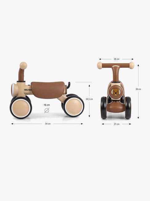 Milly Mally York Balansesykkel, Beige