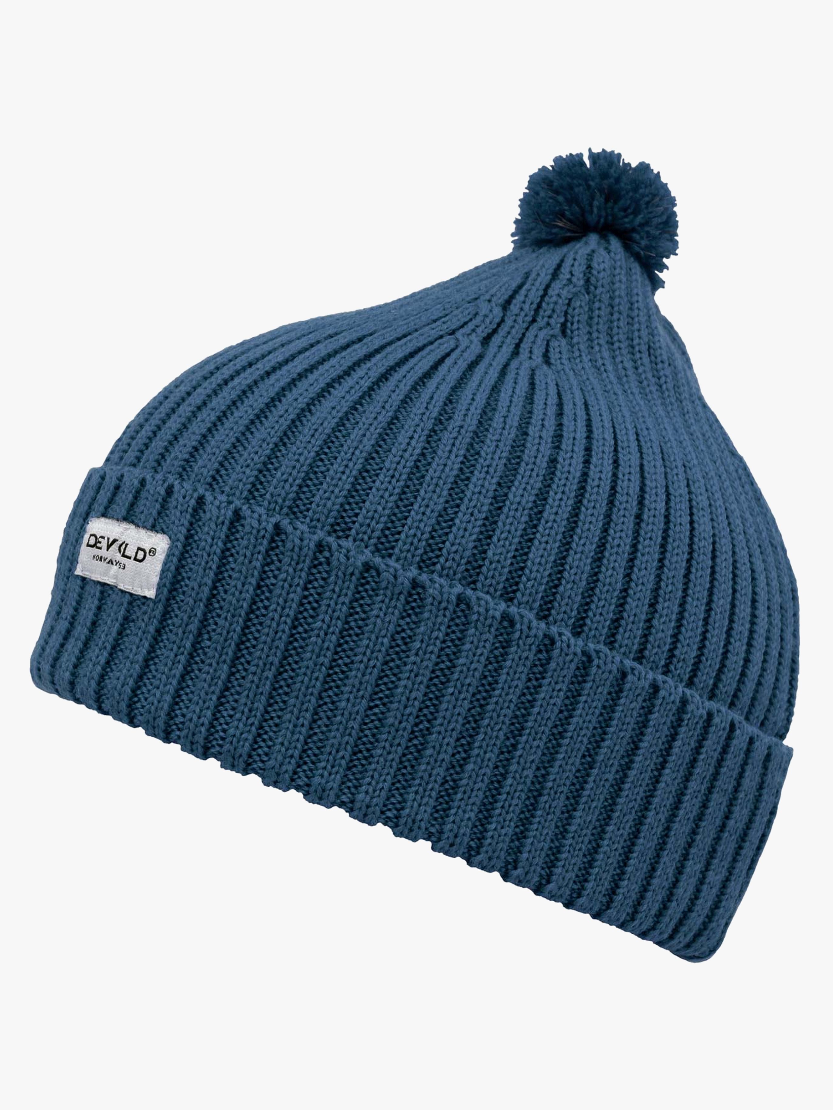 Devold SKOLMA MERINO BEANIE KID Lue, Flood - Ulluer - Merinoull