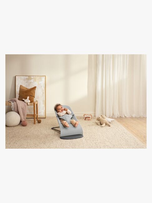 BabyBjörn Bliss Vippestol Vevet, Light Grey Melange