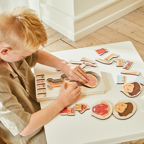 Barbo Toys Kroppspuslespill, Blå